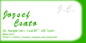 jozsef csato business card